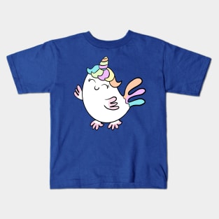 Chicken Unicorn Fantasy Silly Art Kids T-Shirt